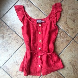 Juicy Couture Red Summer Top